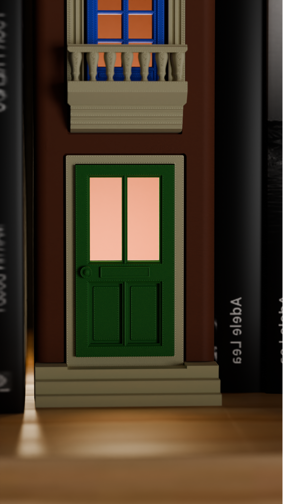 Original Book Nook Lamp, Stylish Bookshelf Insert, Enchanting Miniature Storybook Illumination, Modern Art Deco