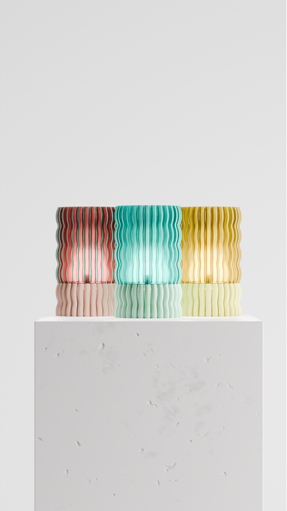 Elegant Pendant Light, Modern Undulating Column Illuminating, Stylish Bedside Dining Kitchen Accent, Contemporary Decor