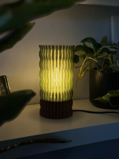 Elegant Pendant Light, Modern Undulating Column Illuminating, Stylish Bedside Dining Kitchen Accent, Contemporary Decor