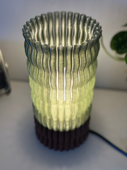 Elegant Pendant Light, Modern Undulating Column Illuminating, Stylish Bedside Dining Kitchen Accent, Contemporary Decor