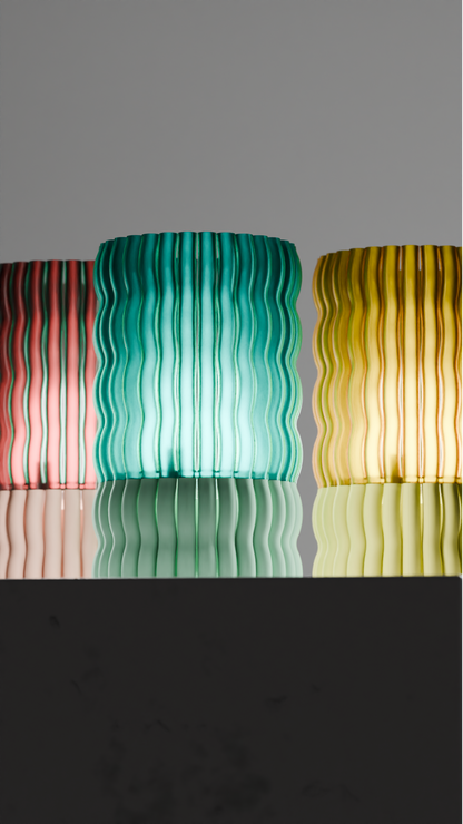 Elegant Pendant Light, Modern Undulating Column Illuminating, Stylish Bedside Dining Kitchen Accent, Contemporary Decor