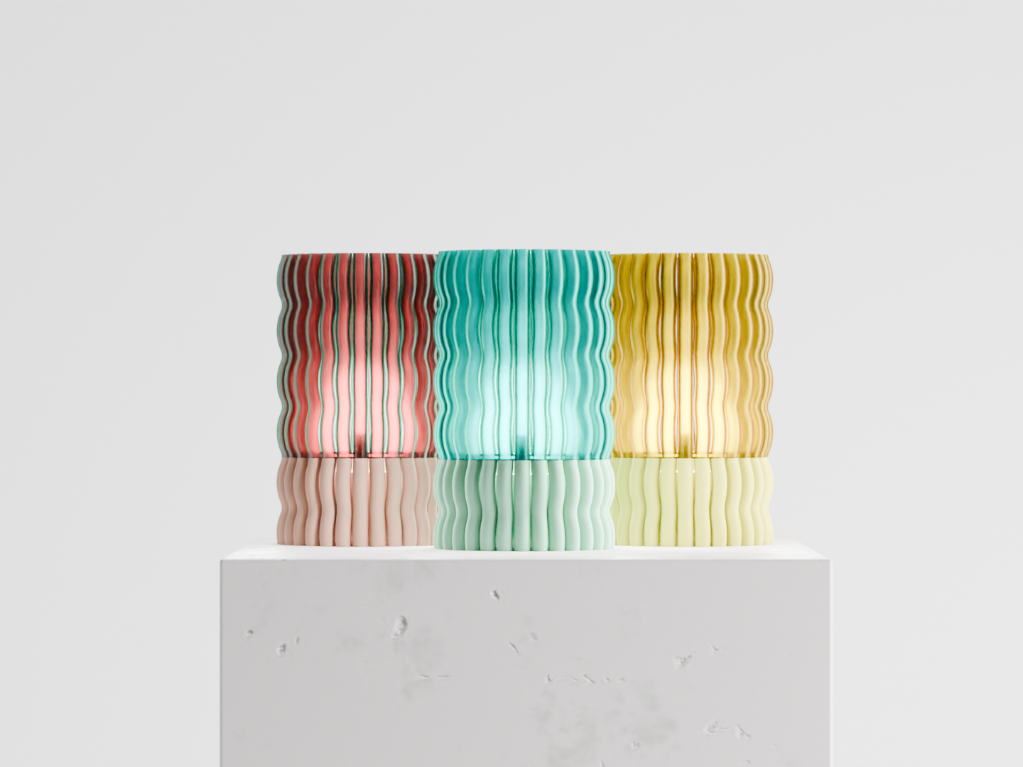 Elegant Pendant Light, Modern Undulating Column Illuminating, Stylish Bedside Dining Kitchen Accent, Contemporary Decor