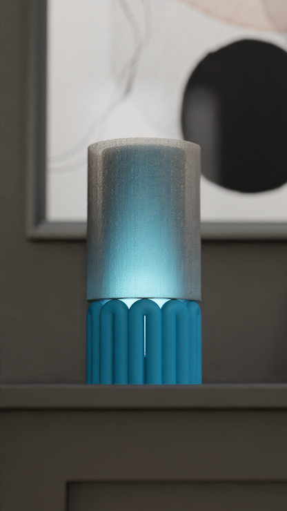 Stylish Pendant Lamp Wibble Gummy Shade, Contemporary Minimalist Sculptural Diffuser, Japandi Style Bedside Statement