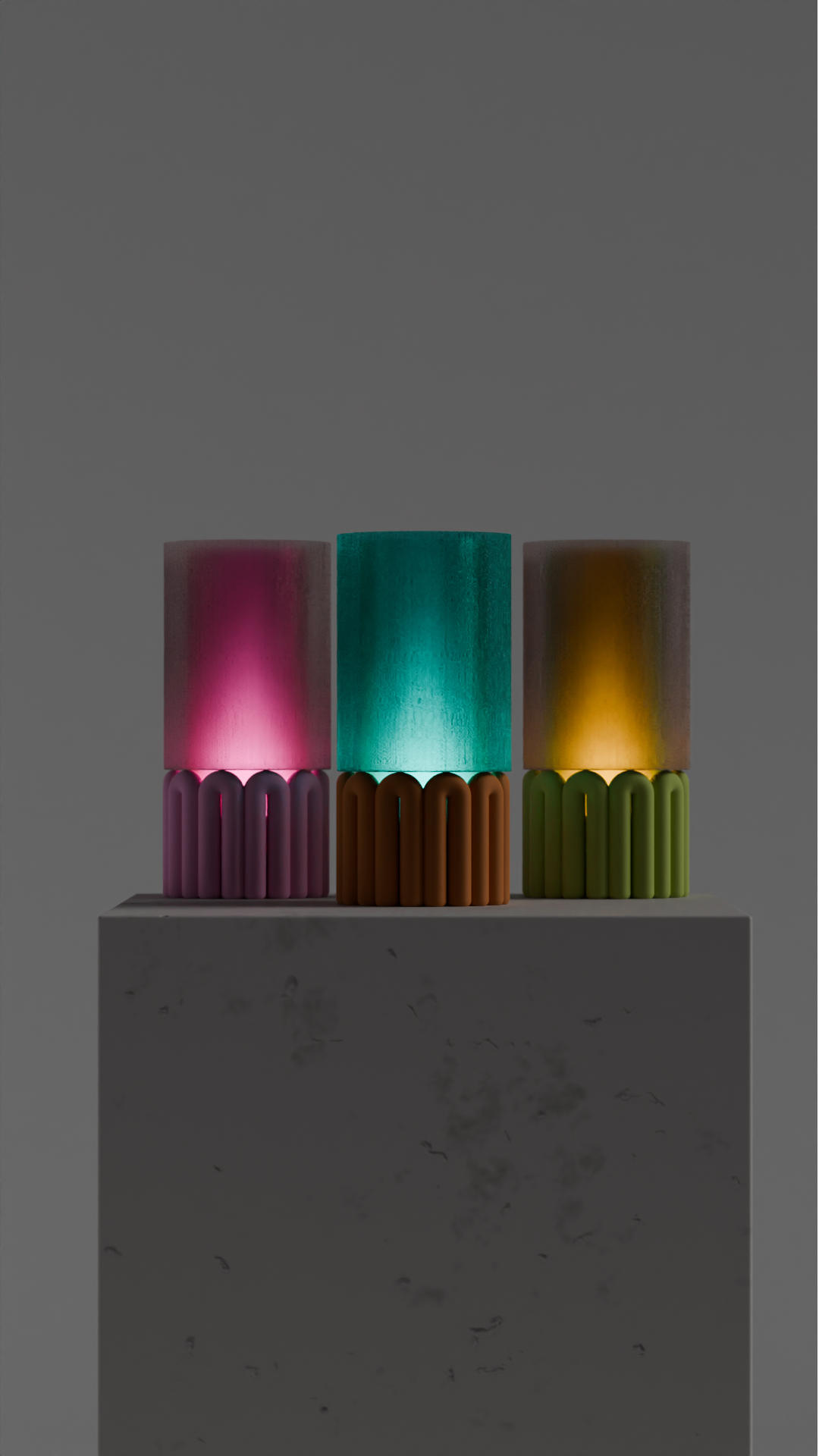 Stylish Pendant Lamp Wibble Gummy Shade, Contemporary Minimalist Sculptural Diffuser, Japandi Style Bedside Statement