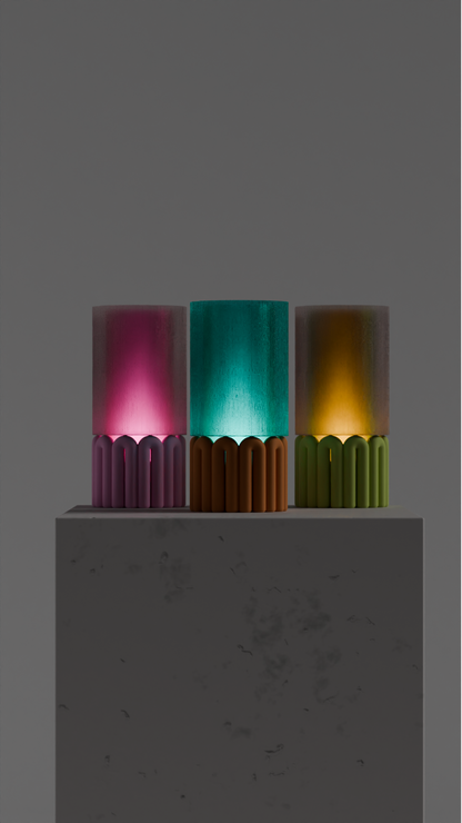 Stylish Pendant Lamp Wibble Gummy Shade, Contemporary Minimalist Sculptural Diffuser, Japandi Style Bedside Statement