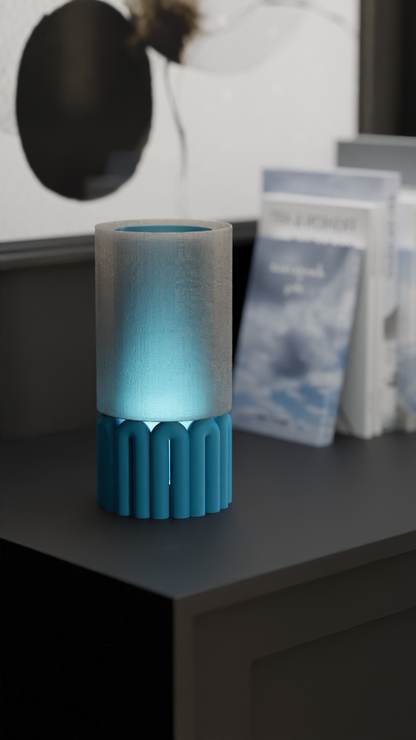 Stylish Pendant Lamp Wibble Gummy Shade, Contemporary Minimalist Sculptural Diffuser, Japandi Style Bedside Statement