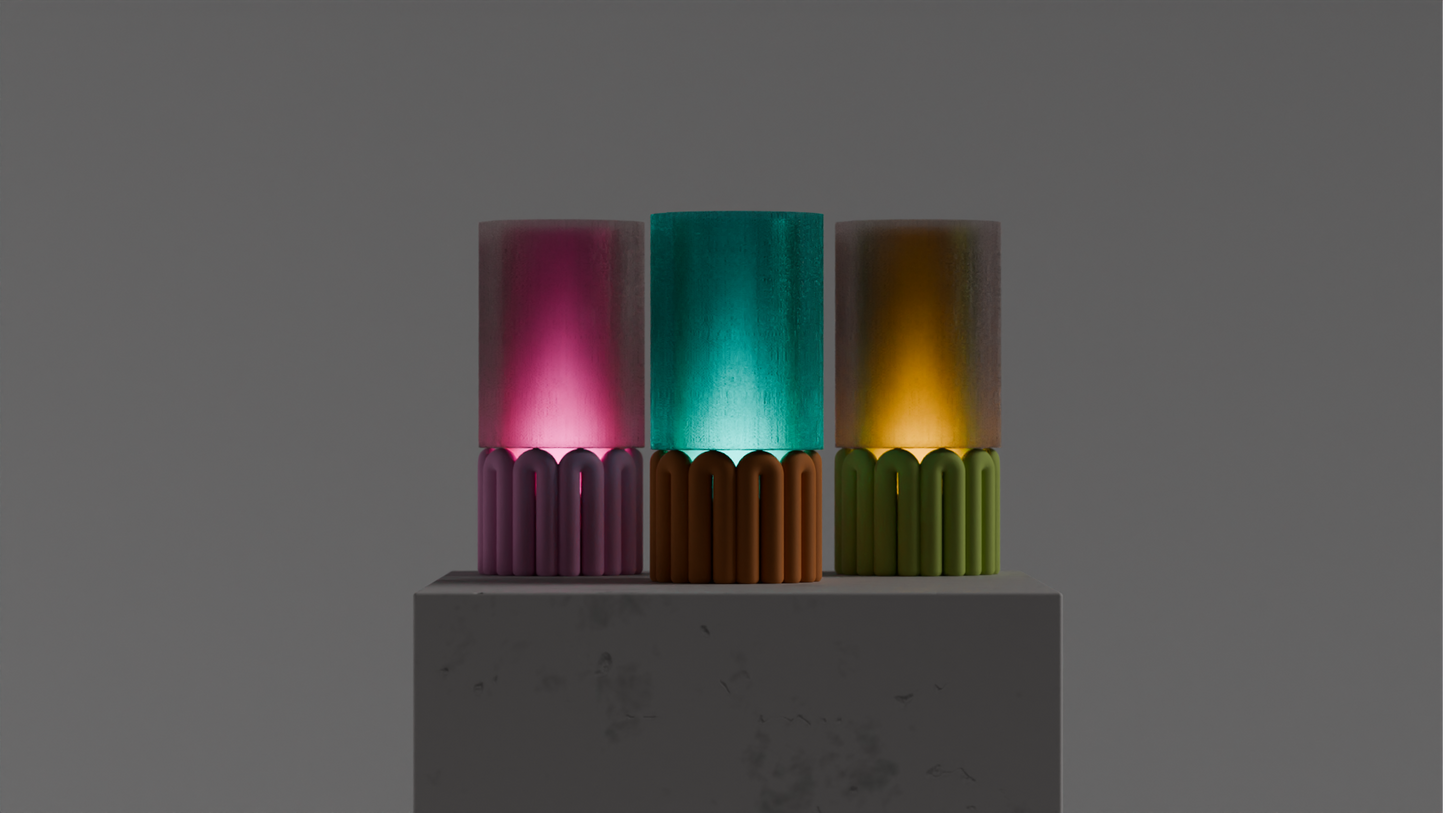 Stylish Pendant Lamp Wibble Gummy Shade, Contemporary Minimalist Sculptural Diffuser, Japandi Style Bedside Statement
