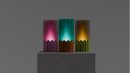 Stylish Pendant Lamp Wibble Gummy Shade, Contemporary Minimalist Sculptural Diffuser, Japandi Style Bedside Statement