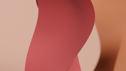 Artistic Twisted Sculptural Vase, Modern Geometric Curved Tabletop Accent, Minimalist Stylish Decorative Flower Holder