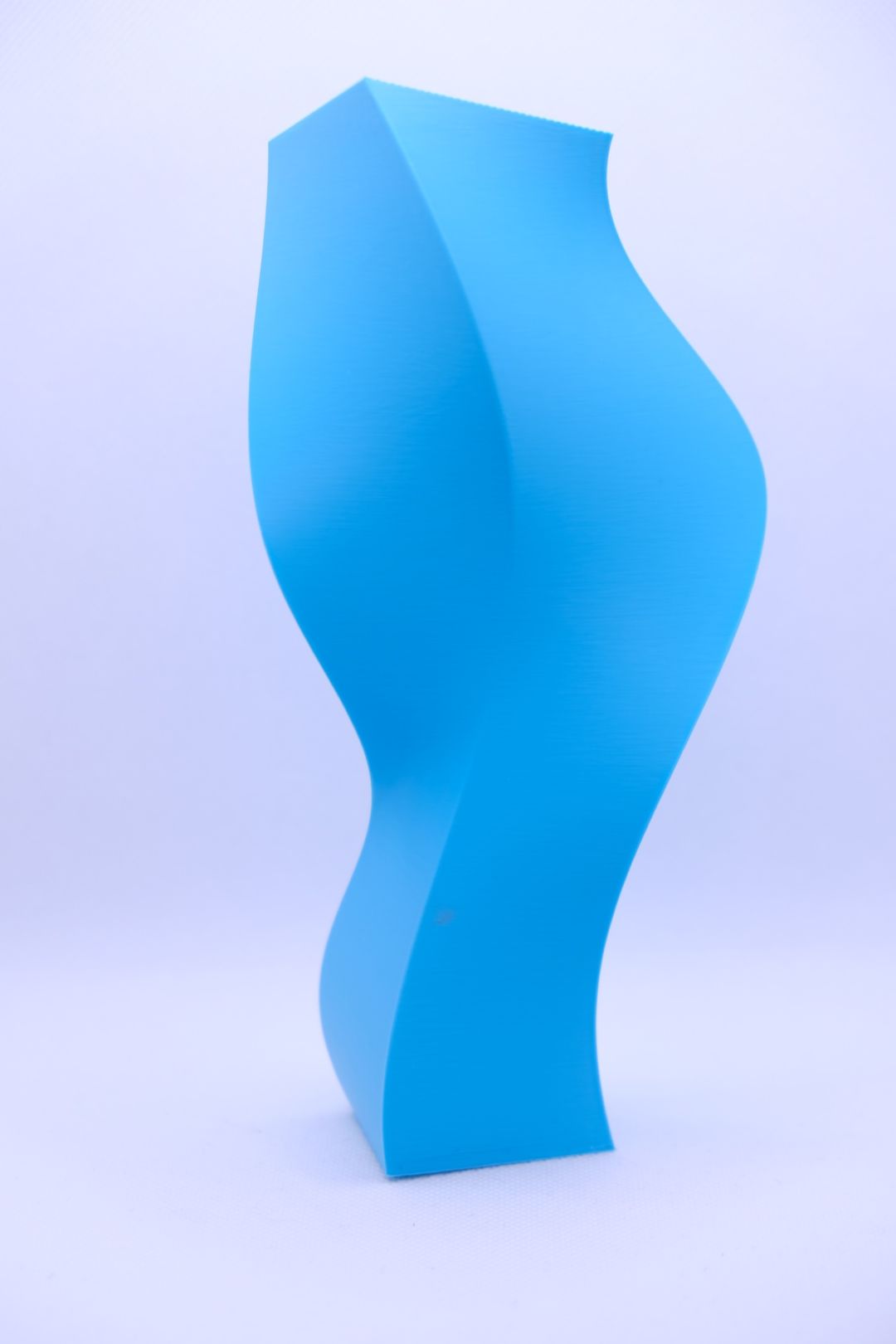 Artistic Twisted Sculptural Vase, Modern Geometric Curved Tabletop Accent, Minimalist Stylish Decorative Flower Holder