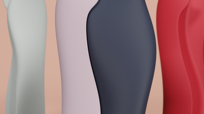 sculptural vase, interlocking decorative vessel, contemporary table accent, minimalist elegance