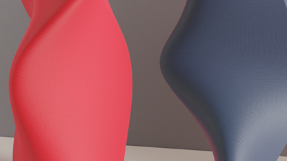 Modern Vase, Artisanal Deco Sculptural Vessel, Twisted Minimalist Tabletop Accent