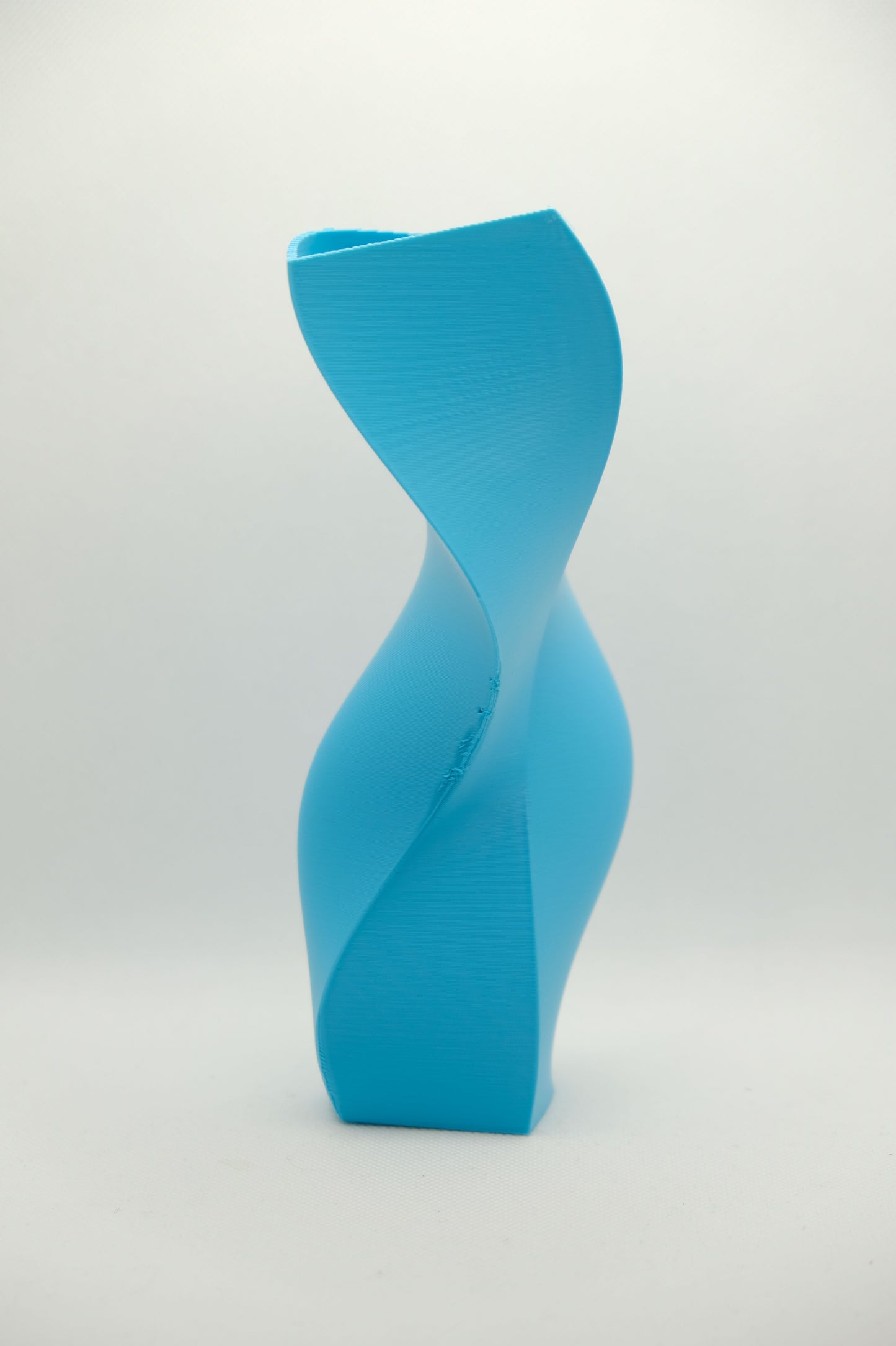 Modern Vase, Artisanal Deco Sculptural Vessel, Twisted Minimalist Tabletop Accent