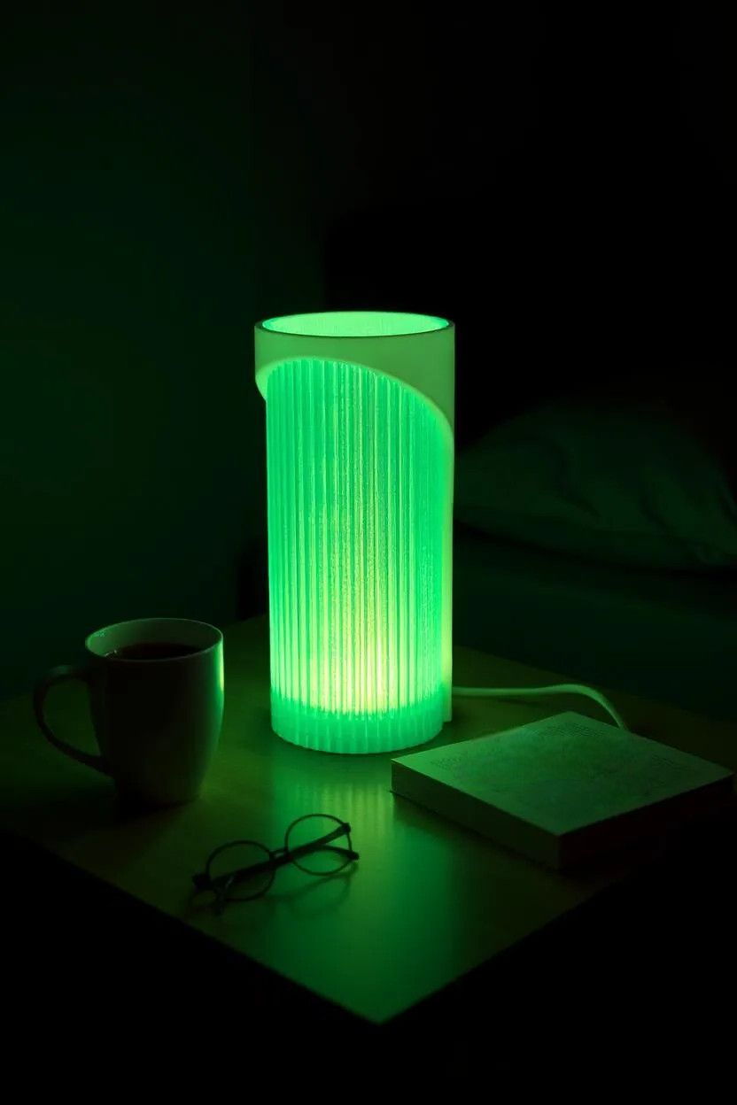 Elegant Geometric Pendant Light, Dual Shade Designer Ribbed Cylinder Lamp, Modern Hanging Ceiling Accent