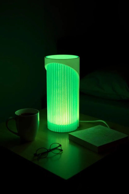 Elegant Geometric Pendant Light, Dual Shade Designer Ribbed Cylinder Lamp, Modern Hanging Ceiling Accent