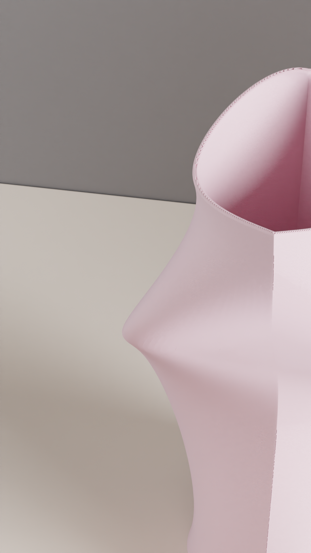 Modern Vase, Sculptural Organic Tabletop Accent, Minimalist Japandi Bloom Holder