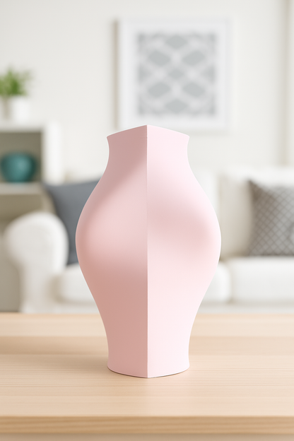 Modern Vase, Sculptural Organic Tabletop Accent, Minimalist Japandi Bloom Holder