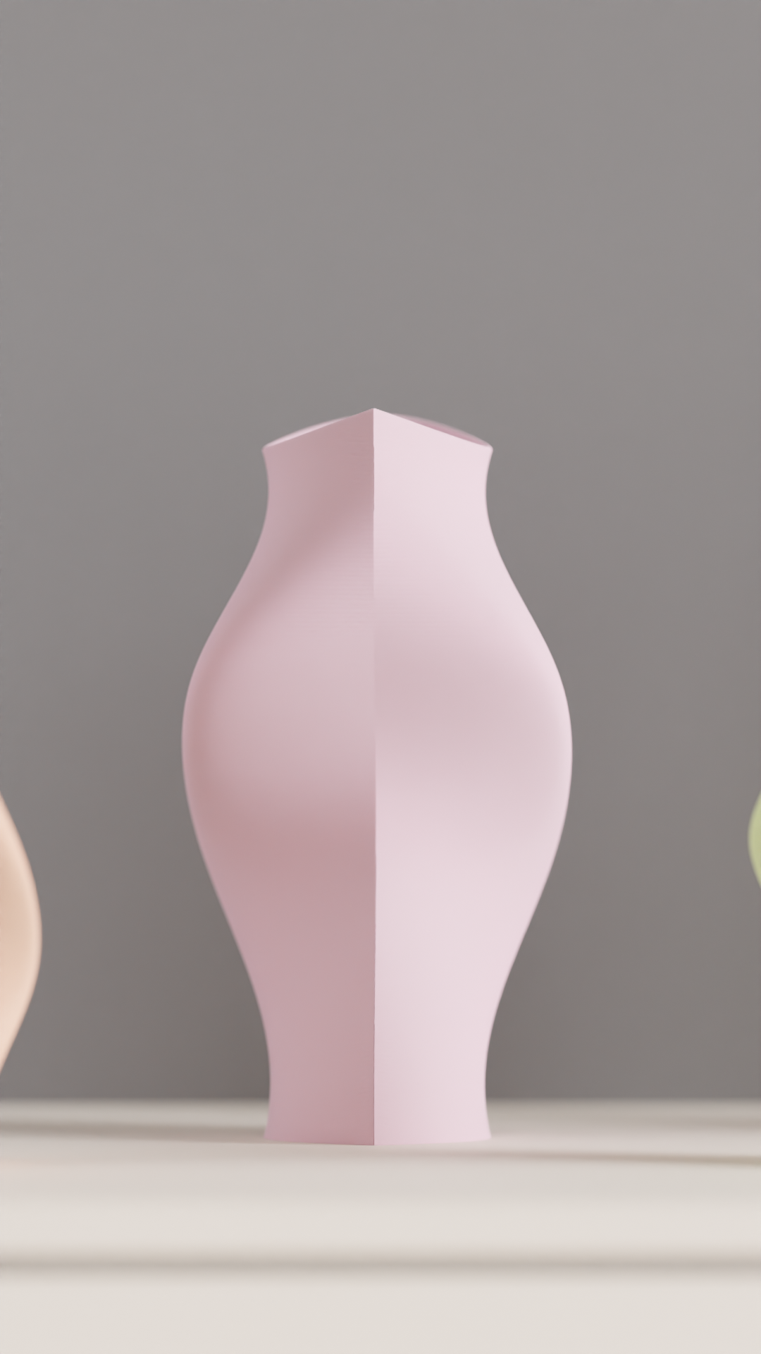 Modern Vase, Sculptural Organic Tabletop Accent, Minimalist Japandi Bloom Holder