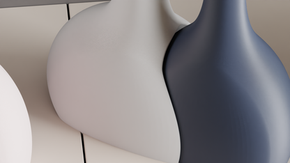 Unique Duo Contemporary Pair Vase, Stylish Flower Succulent Organizer, Original Tabletop-Display Shelf Mantel Accent