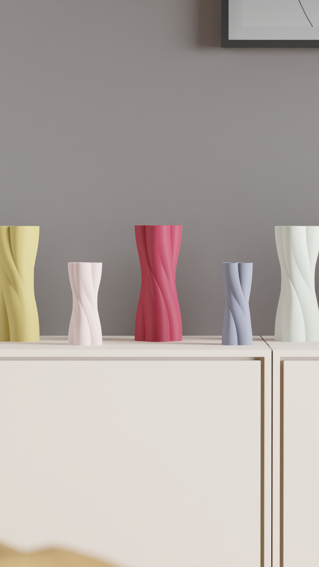 Spiral Vase, Japandi Sculptural Table Accent, Minimalist Contemporary Deco Centerpiece