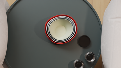 Unique Contemporary Nesting Vase Set, Original Stacked Countertop Vases, Art Deco Minimalist Tabletop Organizer