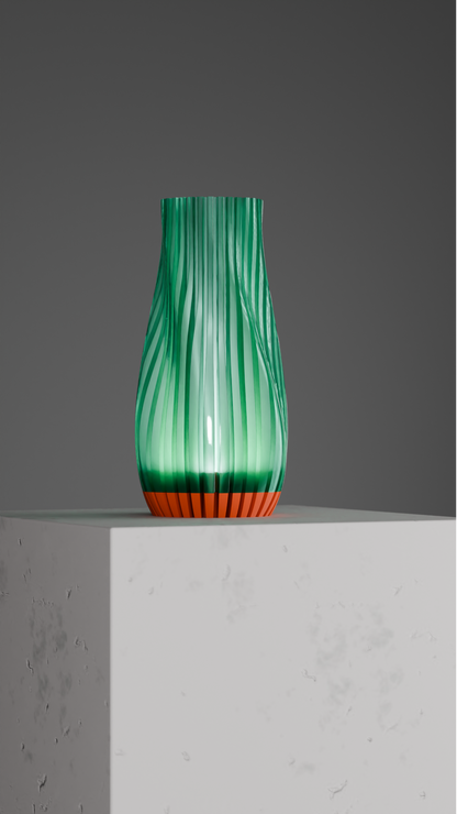 Pendant Light, Ribbed Sculptural Contemporary Art Deco Shade, Bedside Accentpiece