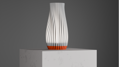Pendant Light, Ribbed Sculptural Contemporary Art Deco Shade, Bedside Accentpiece