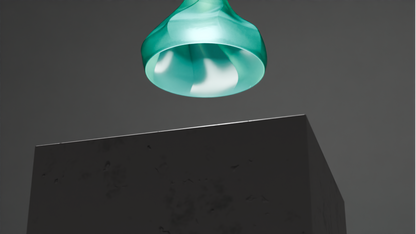 Pendant Lamp, Twisted Sculptural Shade, Contemporary Ceiling Accent, Ambient Illumination