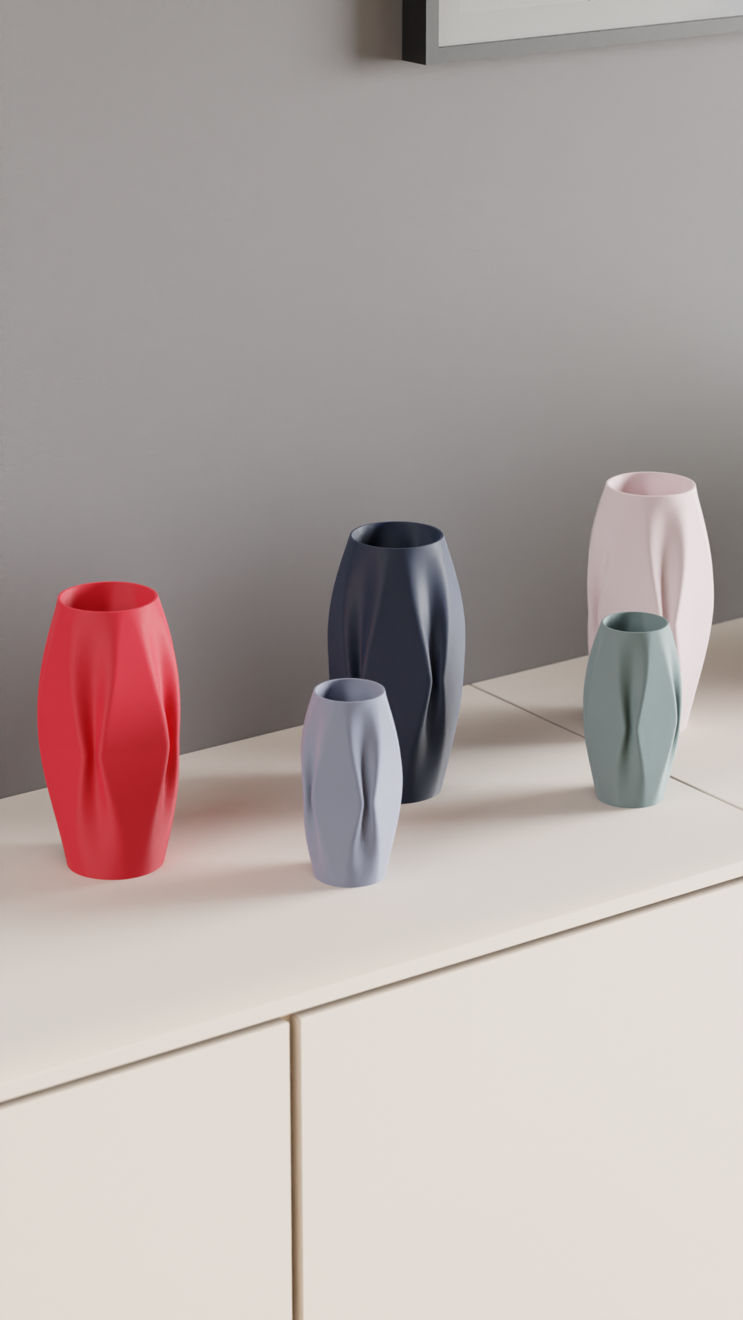 Geometric Vase, Faceted Architectural Accent, Modern Tabletop Statement, Minimalist Centerpiece