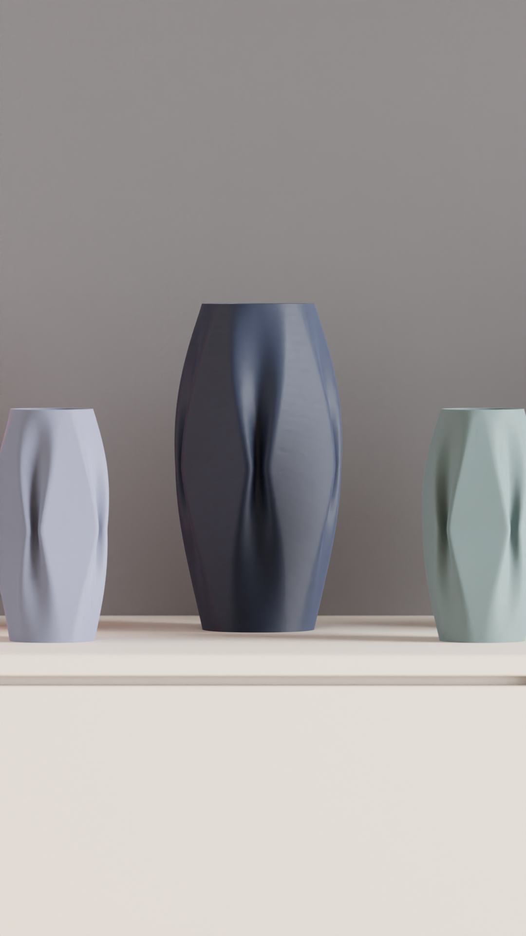 Geometric Vase, Faceted Architectural Accent, Modern Tabletop Statement, Minimalist Centerpiece