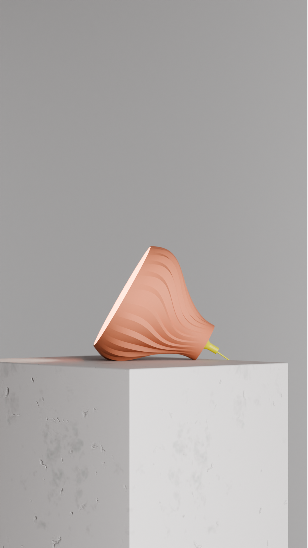 Pendant Lamp, Twisted Sculptural Shade, Contemporary Artistic Table Ceiling Light