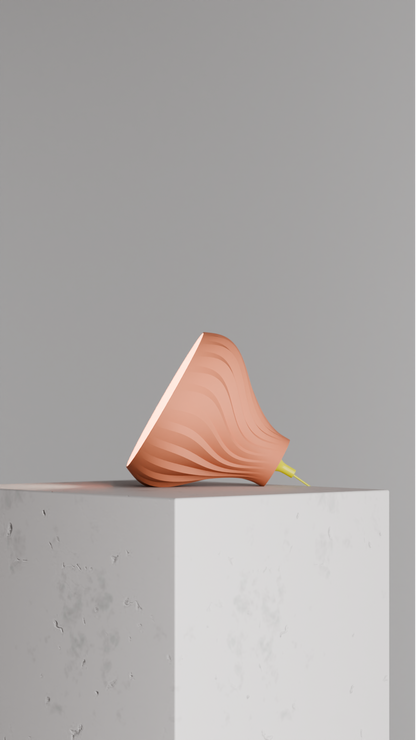 Pendant Lamp, Twisted Sculptural Shade, Contemporary Artistic Table Ceiling Light