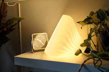 Pendant Lamp, Twisted Sculptural Shade, Contemporary Artistic Table Ceiling Light