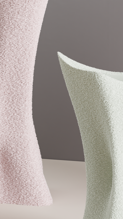 sculptural vase, organic twist textured tabletop accent, contemporary flower holder