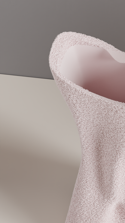 sculptural vase, organic twist textured tabletop accent, contemporary flower holder