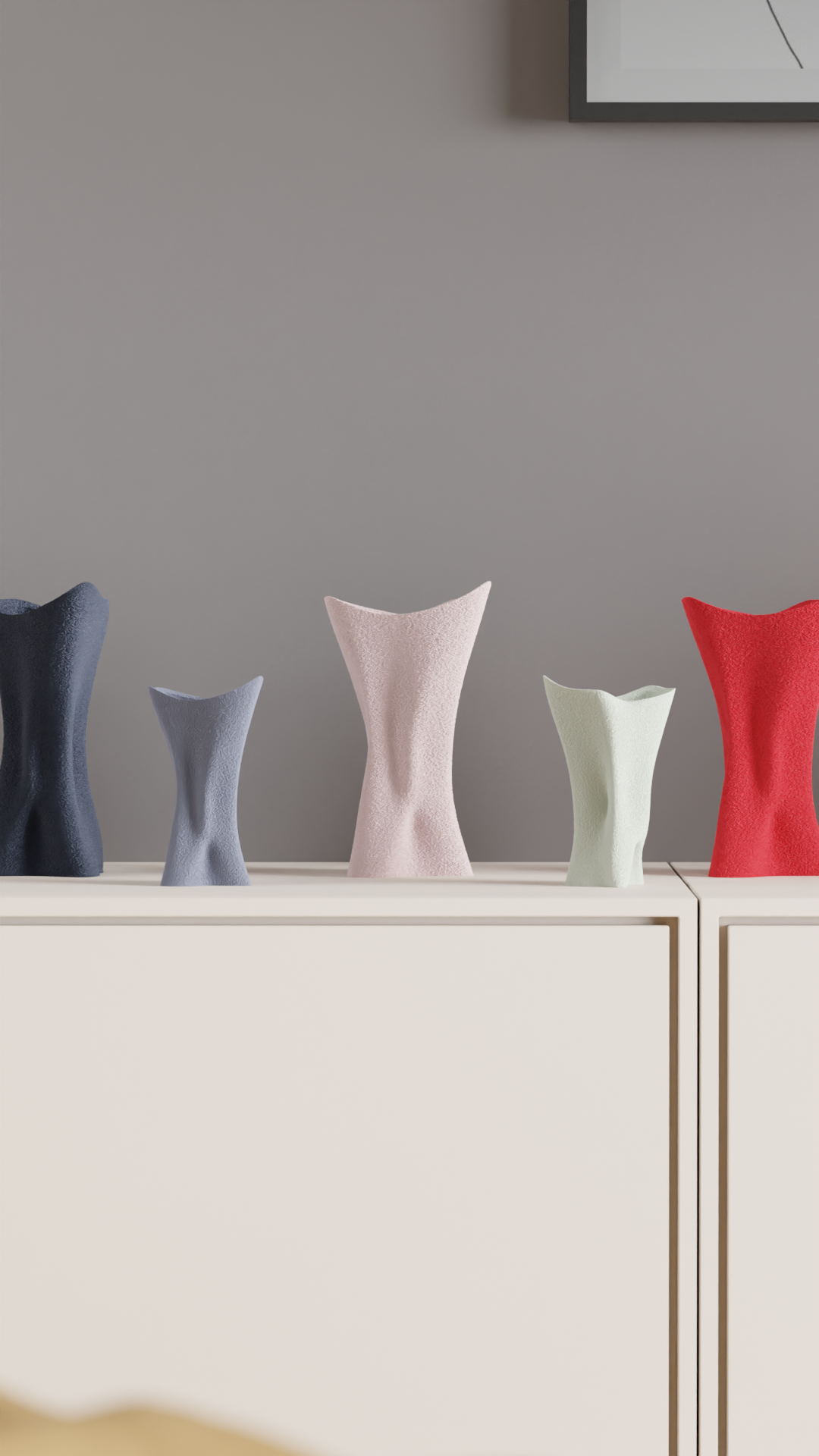 sculptural vase, organic twist textured tabletop accent, contemporary flower holder