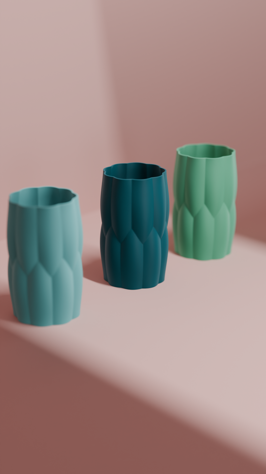 Tabletop Vase, Minimalist Puffed Bulb Mantelpiece Accent, Geometric Flower Display