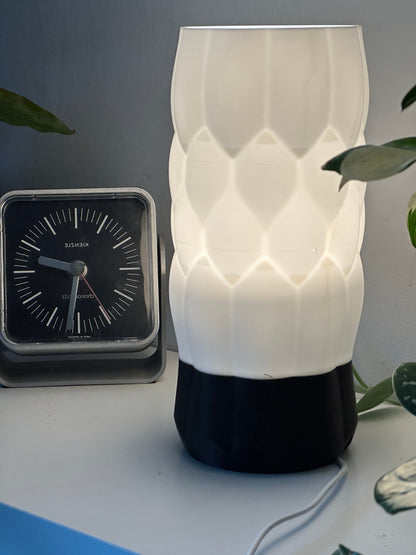 Unique Pendant Light Geometric Shade, Original Lighting Textured Cylinder, Modern Contemporary Dining Ceiling Accent