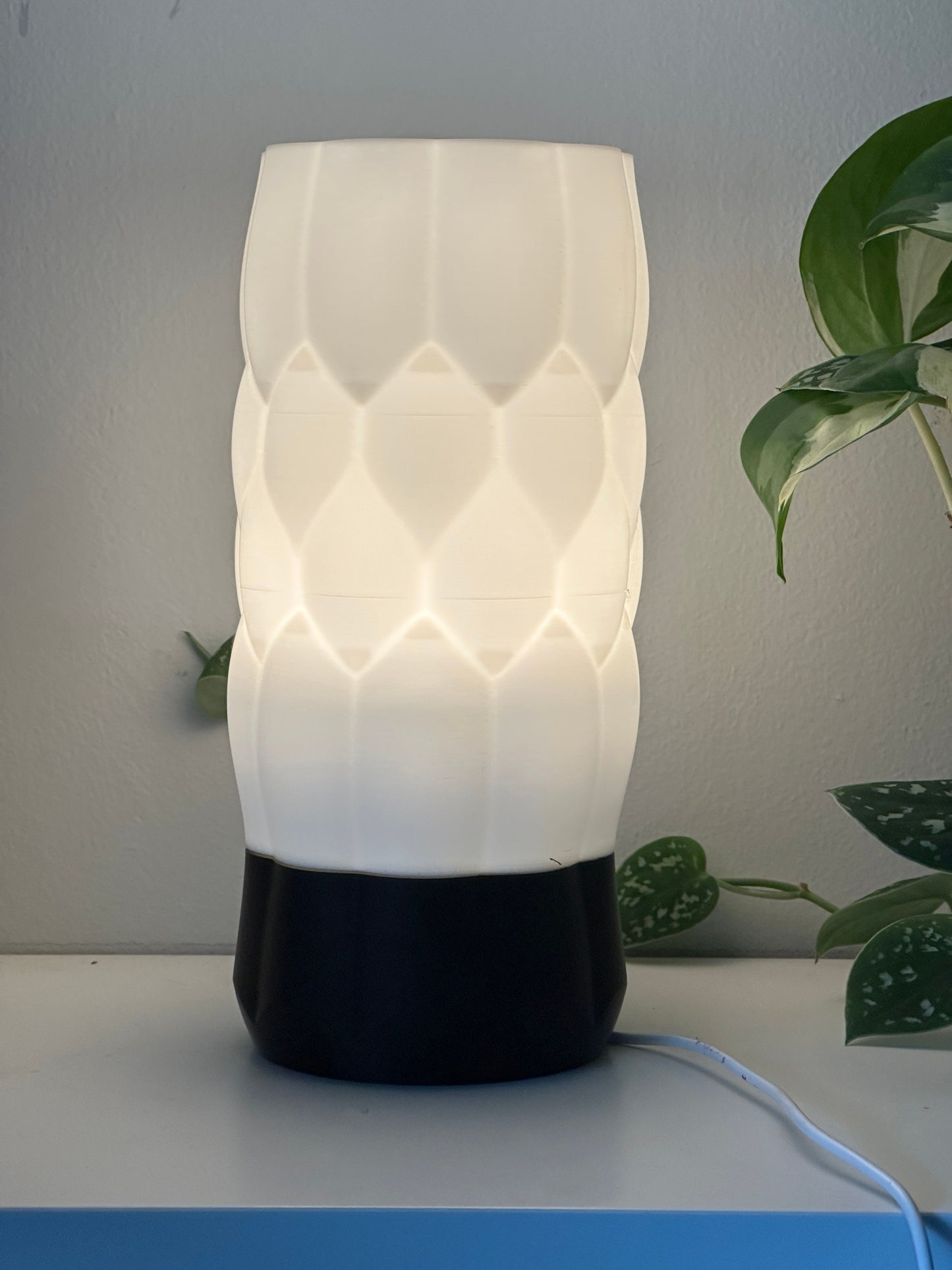 Unique Pendant Light Geometric Shade, Original Lighting Textured Cylinder, Modern Contemporary Dining Ceiling Accent