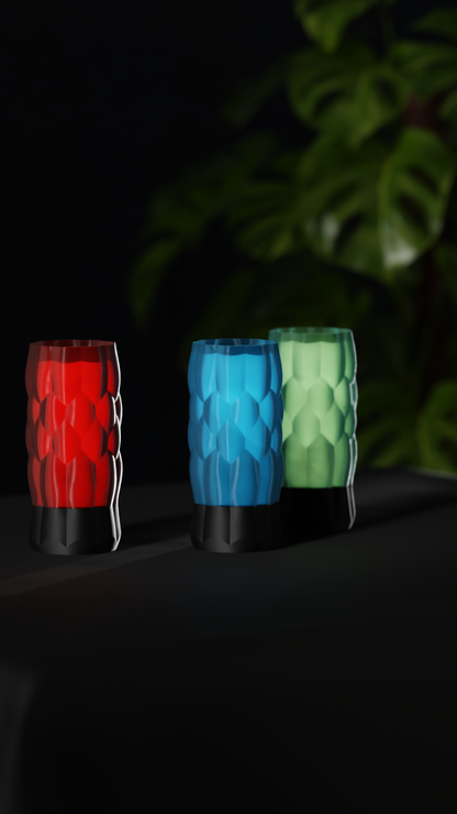 Unique Pendant Light Geometric Shade, Original Lighting Textured Cylinder, Modern Contemporary Dining Ceiling Accent