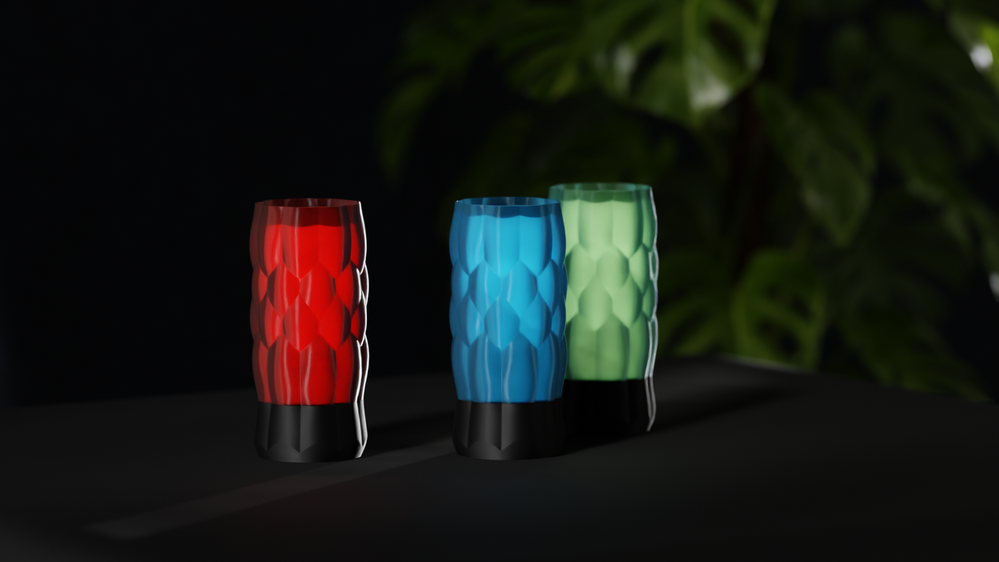 Unique Pendant Light Geometric Shade, Original Lighting Textured Cylinder, Modern Contemporary Dining Ceiling Accent