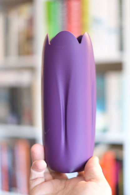 tulip vase, Japandi minimalist tabletop bud holder, contemporary sculptural vessel