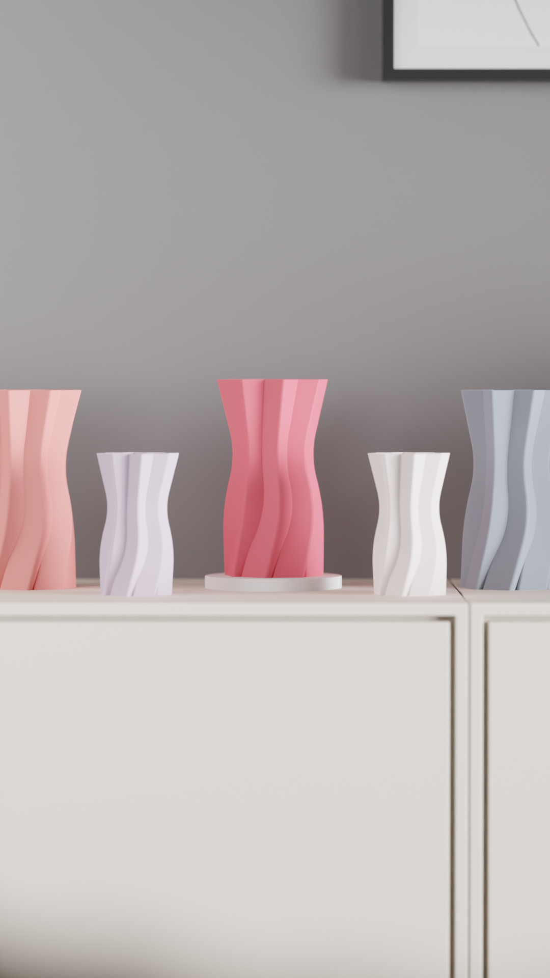 Artistic Minimalist Vase, Modern Twisted Spiral Holder, Sculptural Desk Shelf Accent, Contemporary Ceramic Statement