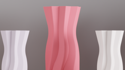 Artistic Minimalist Vase, Modern Twisted Spiral Holder, Sculptural Desk Shelf Accent, Contemporary Ceramic Statement