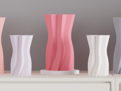Artistic Minimalist Vase, Modern Twisted Spiral Holder, Sculptural Desk Shelf Accent, Contemporary Ceramic Statement