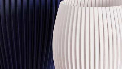 Japandi Style Ribbed Spiral Vase, Stylish Contemporary Tabletop Accent, Modern Art Deco, Geometric Minimalist