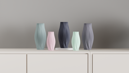 Twisted Vase, Japandi Minimalist Organic Centerpiece, Contemporary Tabletop Sculpture Holder