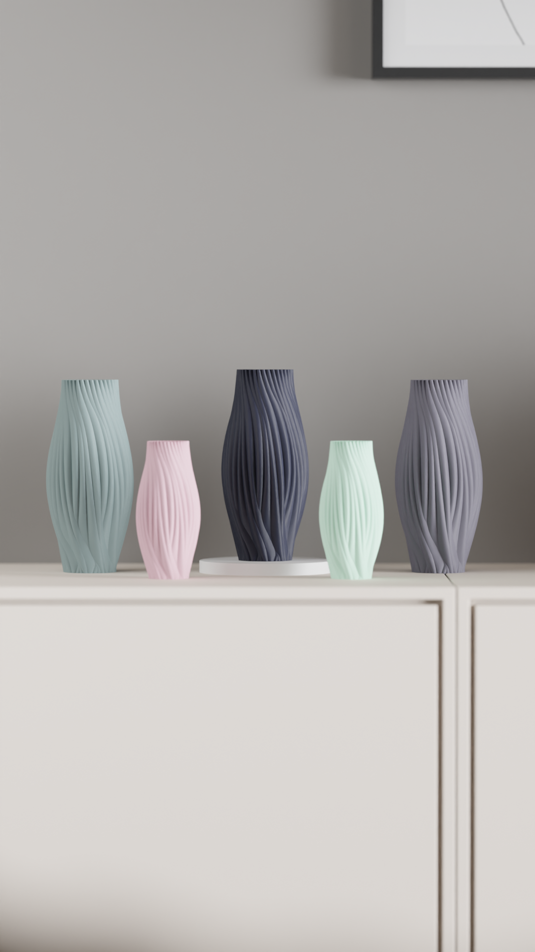 Twisted Vase, Japandi Minimalist Organic Centerpiece, Contemporary Tabletop Sculpture Holder