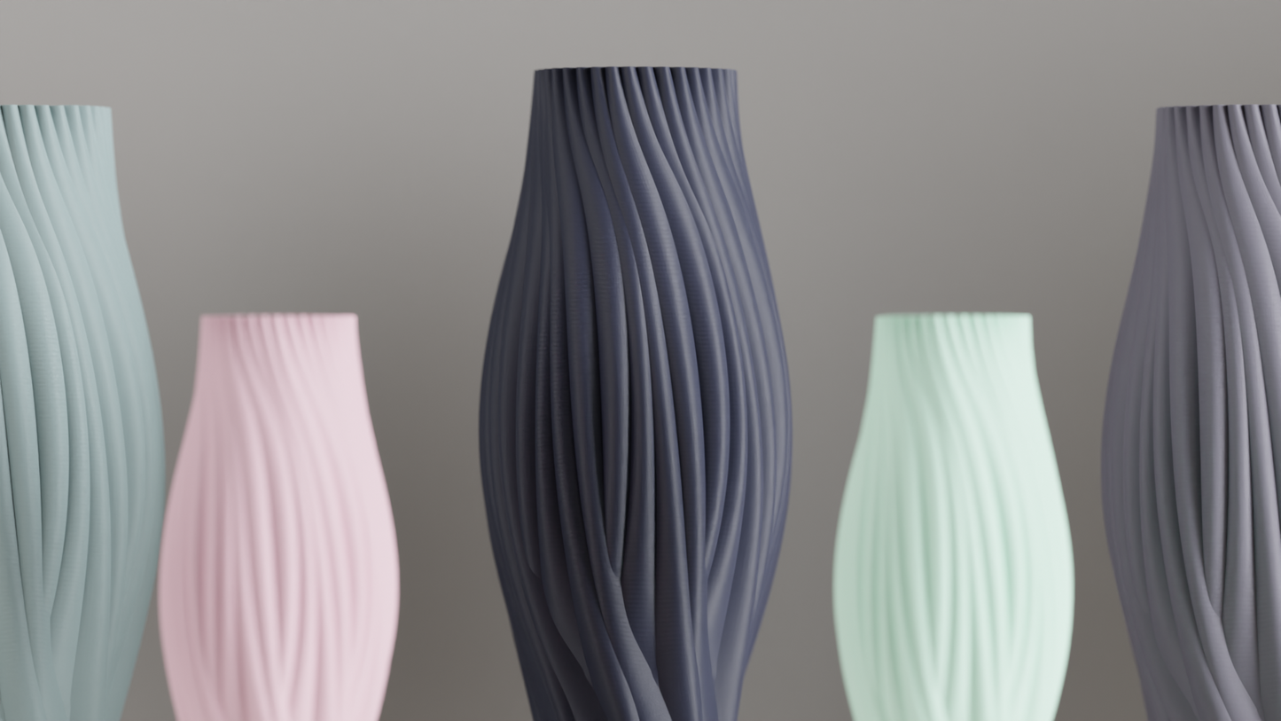 Twisted Vase, Japandi Minimalist Organic Centerpiece, Contemporary Tabletop Sculpture Holder