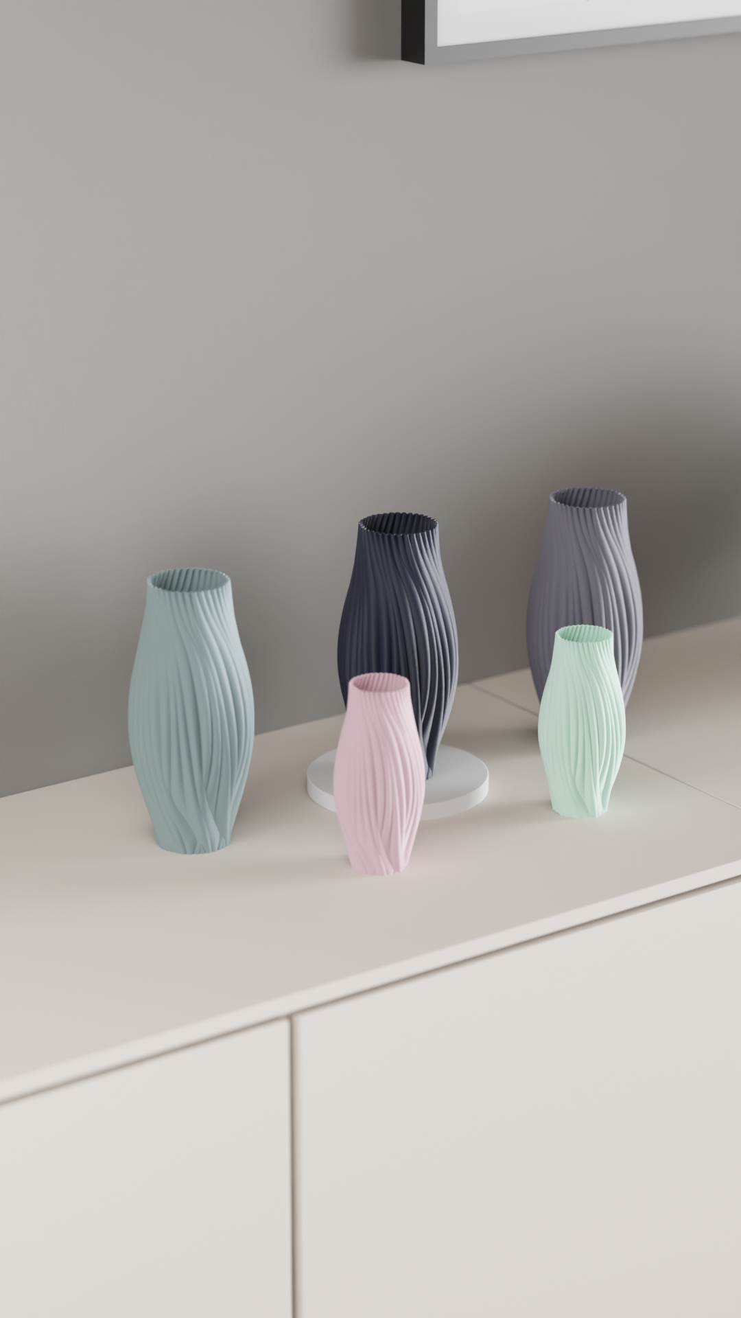 Twisted Vase, Japandi Minimalist Organic Centerpiece, Contemporary Tabletop Sculpture Holder